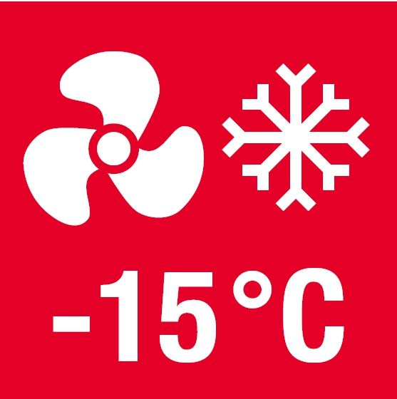 Chladenie do -15 °C (štandard -5 °C)